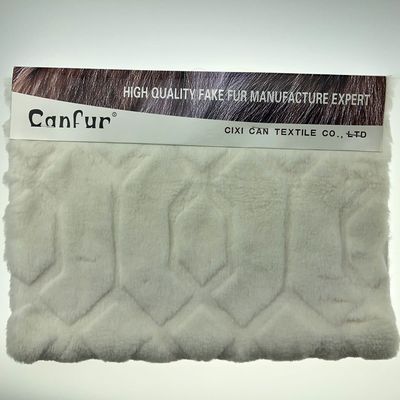 プリント 切断されたウサギ毛皮 プルーシュ 1000 メートル 15-25 日 配達 58/60 "幅 CANFUR CN