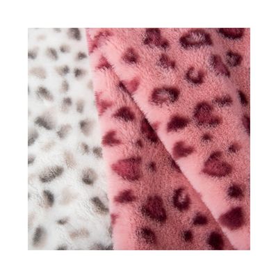 100% ポリエステル シェルパ 多彩 レオパード 冬服用 ウサギ毛布