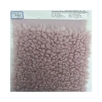 100%ポリエステル 冬用衣類用 重量 シェルパ毛糸製のテディ布