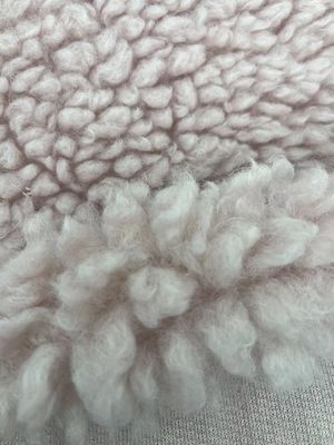 柔らかく温かい 58/60" 重量ポリエステル シェルパ フリース 冬服用