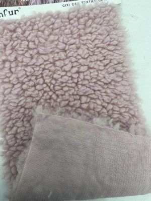 柔らかく温かい 58/60" 重量ポリエステル シェルパ フリース 冬服用