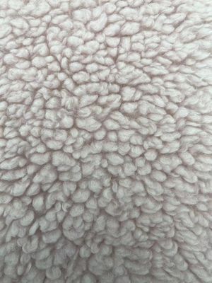 柔らかく温かい 58/60" 重量ポリエステル シェルパ フリース 冬服用