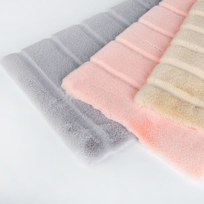 密度 68×68 400gm ストライプブラシ ウサギ 偽毛布 衣類/家庭用繊維用