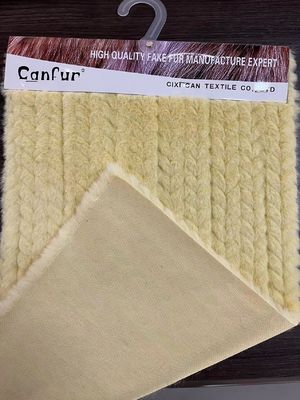 短毛皮 柔らかい偽毛皮 コート用 玩具用 糸数 接触長さ 60cm 色 グレー