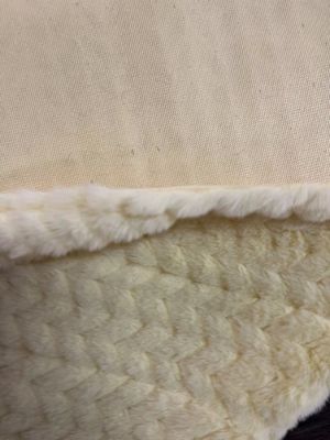 短毛皮 柔らかい偽毛皮 コート用 玩具用 糸数 接触長さ 60cm 色 グレー