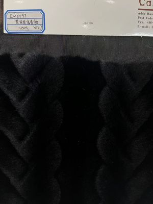 柔らかい手感 偽りの黒いコート 体重1150g/m 編み物バックテクニック
