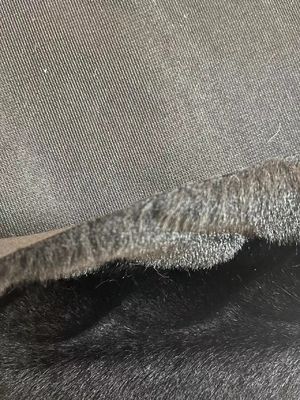 柔らかい手感 偽りの黒いコート 体重1150g/m 編み物バックテクニック